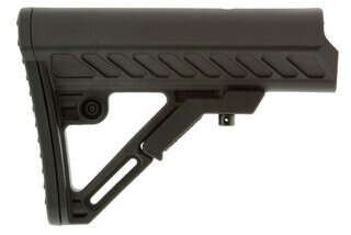 The Leapers UTG Pro Ops Ready S2 mil-spec AR15 stock is made from black polymer